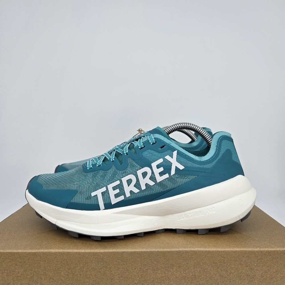Adidas Women's Terrex Agravic Speed Trail Pure Teal Trail Running Shoes Size 9.5